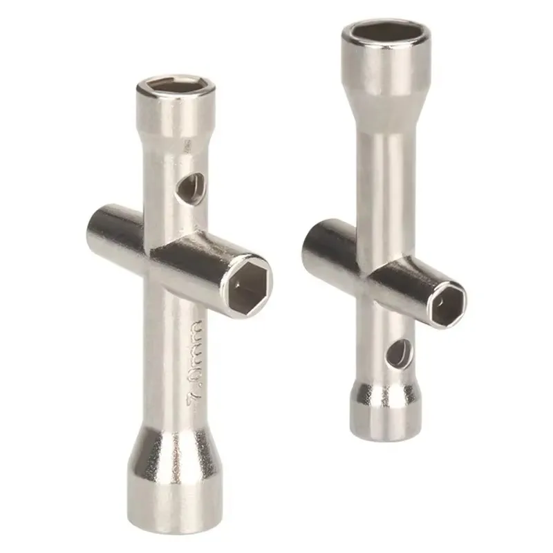 4 in 1 3D Printer Nozzle Tool M2 M2.5 M3 M4 Schroef Moer Zeshoekige Kruissleutel Voor E3D V5 V6 Bambu X1 P1 A1 Nozzle Mini Spanner