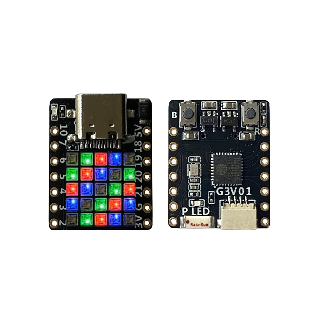 ABEP-ESP32-C3FH4 RGB Development Board RISC-V WiFi Bluetooth Development Board Compatible with Arduino Python