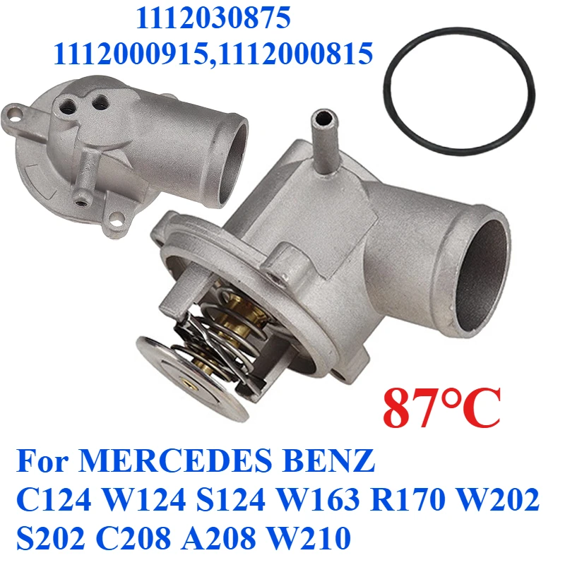 

1112030875 1112000915 1112000815 For MERCEDES BENZ C124 W124 S124 W163 R170 W202 S202 C208 A208 W210 Engine Cooling Thermostat