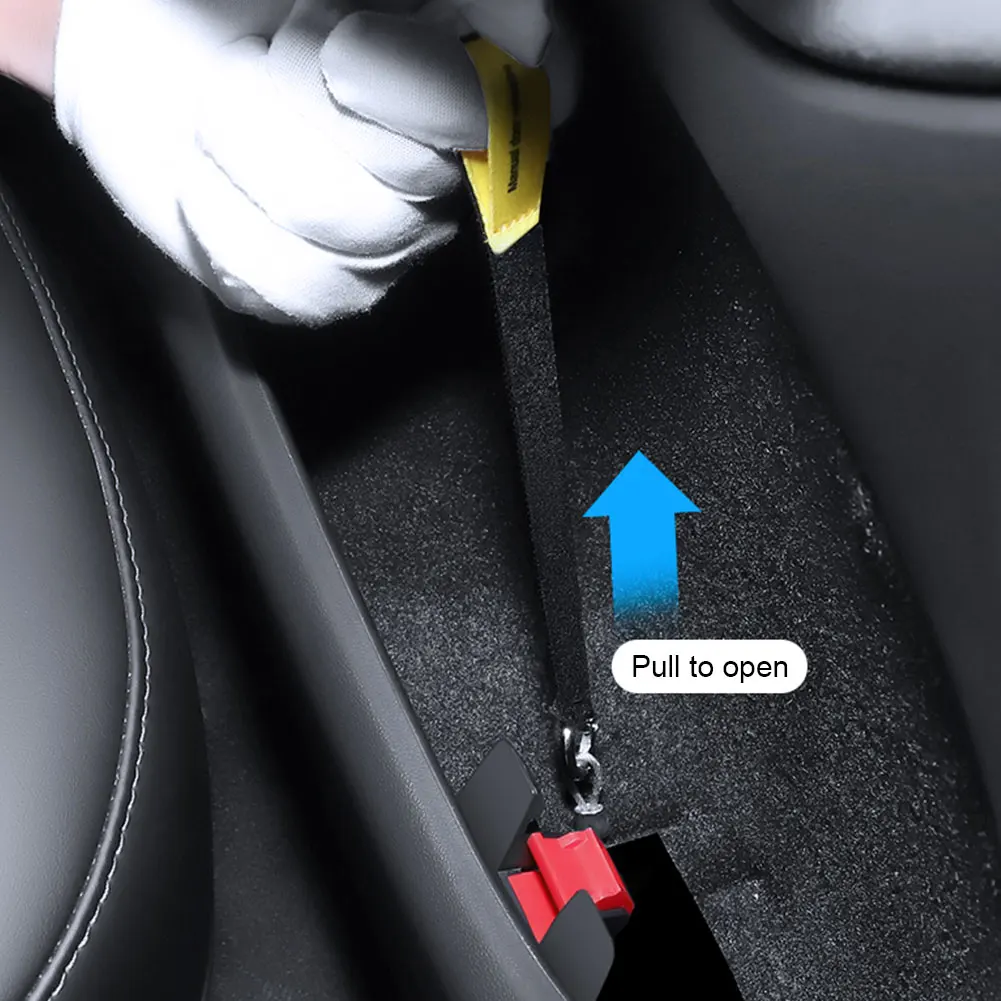 Car Door Emergency Handle Extended Manual Door Release Emergency Safety Pull Rope Emergency Puller Button for Tesla Model Y