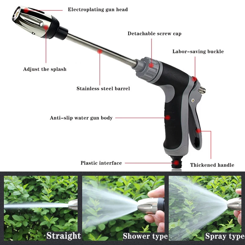 

New High Pressure Car Washer Water Gun Garden Hose Nozzle Spray Water Hidrolavadora Foam Pot Car Washing Sprinkler Cleaning Tool