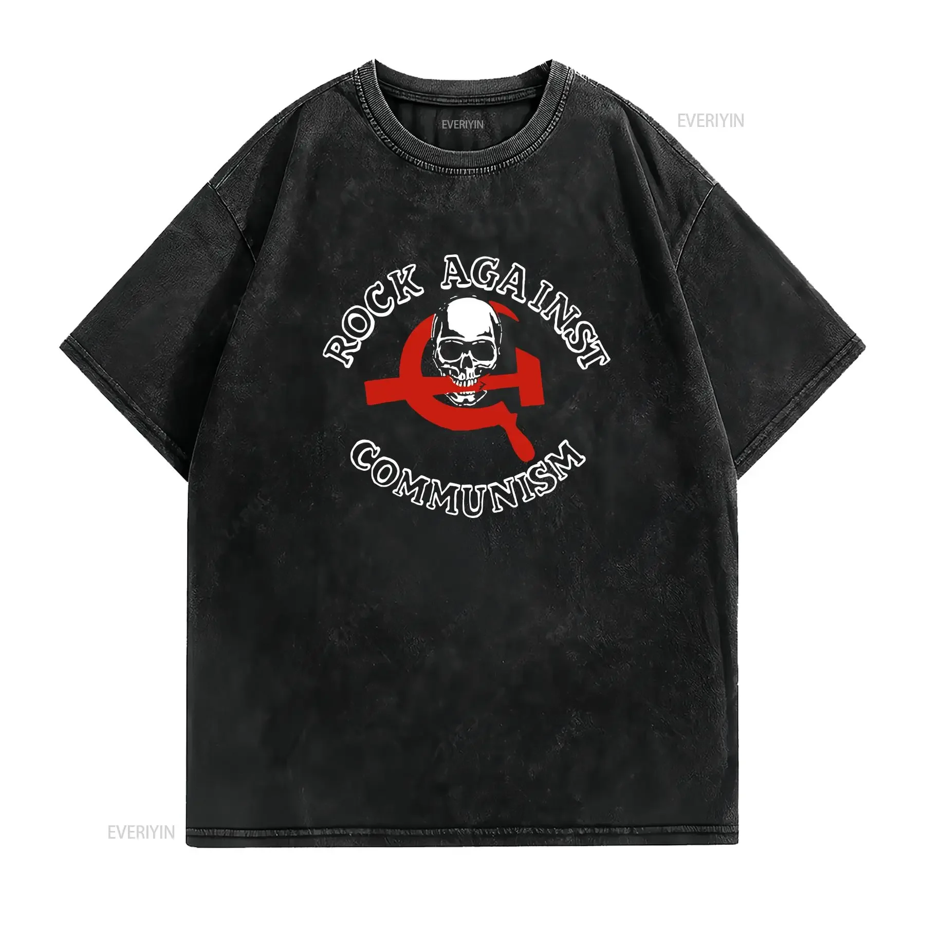 VTG 90s RAC Soviet Skull Punk Metal T Shirt Size XL vintage Washed homme Breathable Top For Everyday Wear Stylish Stretched