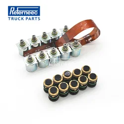 4213550230 Repair Kits 10 Coils Gearbox Parts Transmission solenoid valve  For Volv O Valve+nozzle Heavy Truck