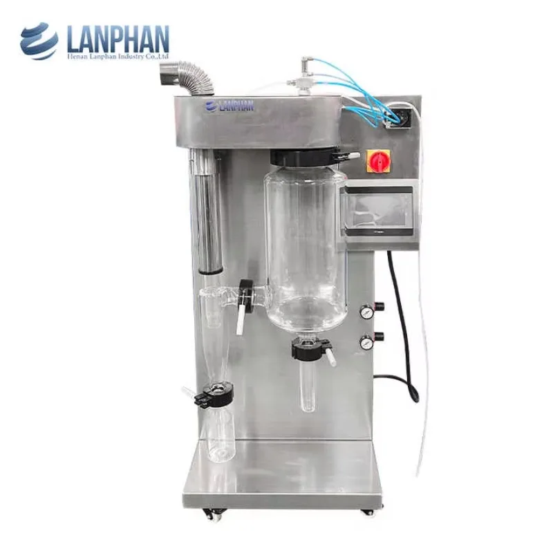 2L Transparent Glass Spray Dryer Automatic Operation Easy Clean For Laboratory Multi Industry Powder Making