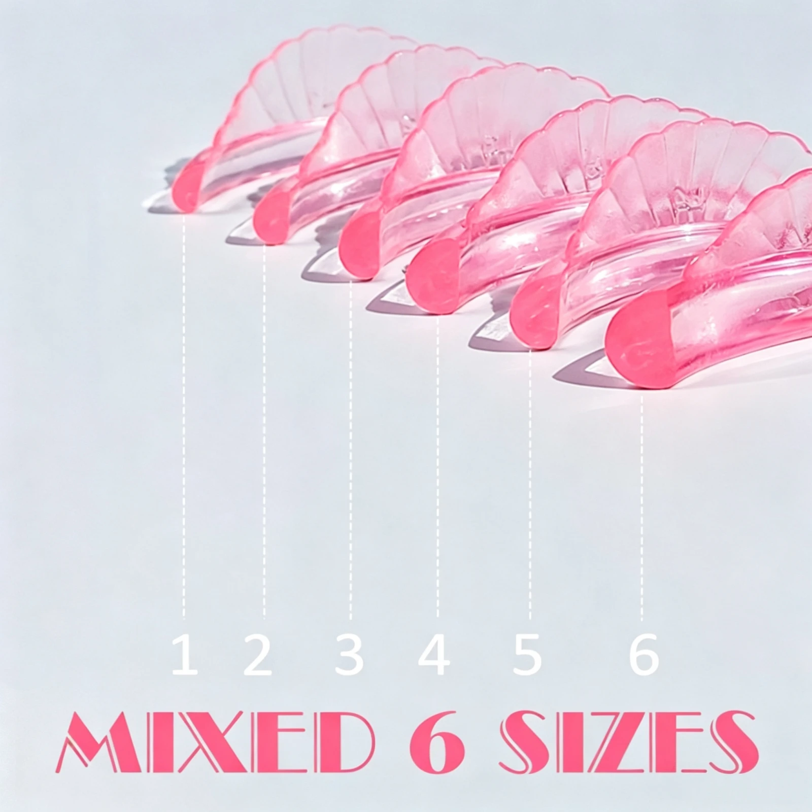 LOMANSA C Curl 6 Size Silicone Eyelash Perm Pads Sticky Lashes Rods Shield Lifting 3D Eyelash Curler Accessories Makeup Tool view 2