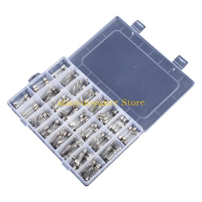 

P9JB 240Pcs/Box 24Values 6x30mm Fast Blow Glass 250V 0.1A 0.5A 1A 1.5A 2A