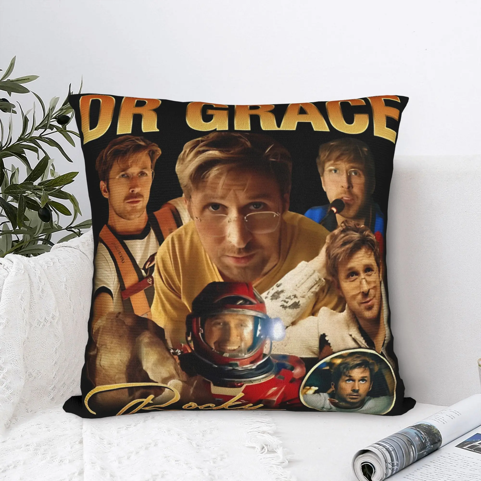 Project Hail Mary Dr Grace Rocky Jazz Hands Pillow Case  Comfy Pillow Cover Fashion Cushion Cover For Couch Sofa Bedroom