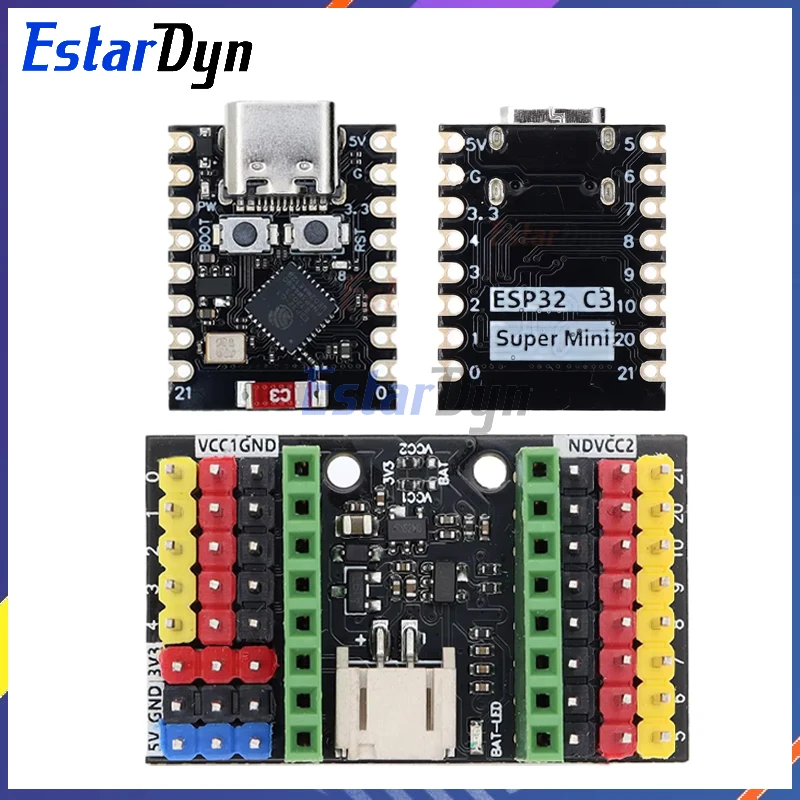 Estardyn ESP32-C3 MINI carte de développement ESP32 sourire Mini carte de développement = carte de développement WiFi Bluetooth 6 000