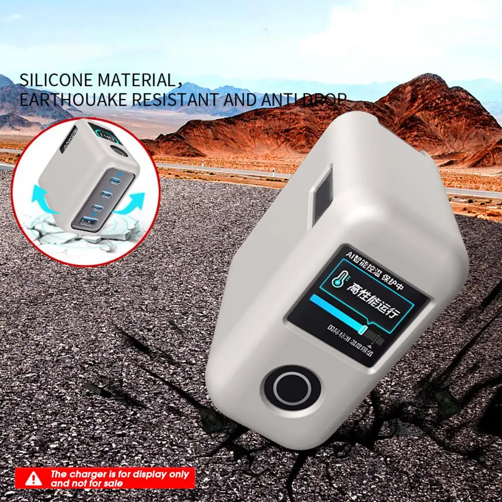 For Anker Zolo 140W Four-port Gallium Nitride Charger Silicone Protective Cover Dust-proof And Anti-fall Soft Sleeve Shell