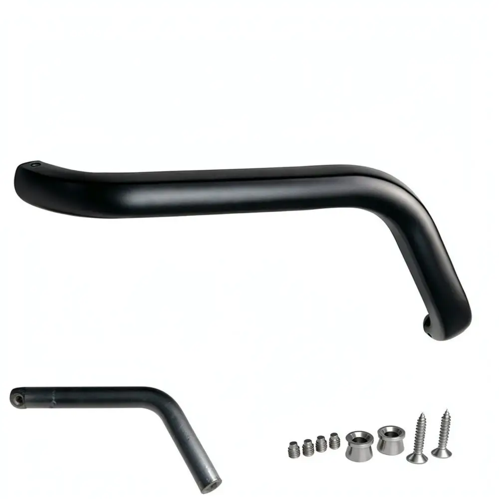 Motorhome Entry Assist Handle L Shaped Aluminum Grab Bar Camper Trailer Interior Bathroom Safety Rail BSL706 1 Silver