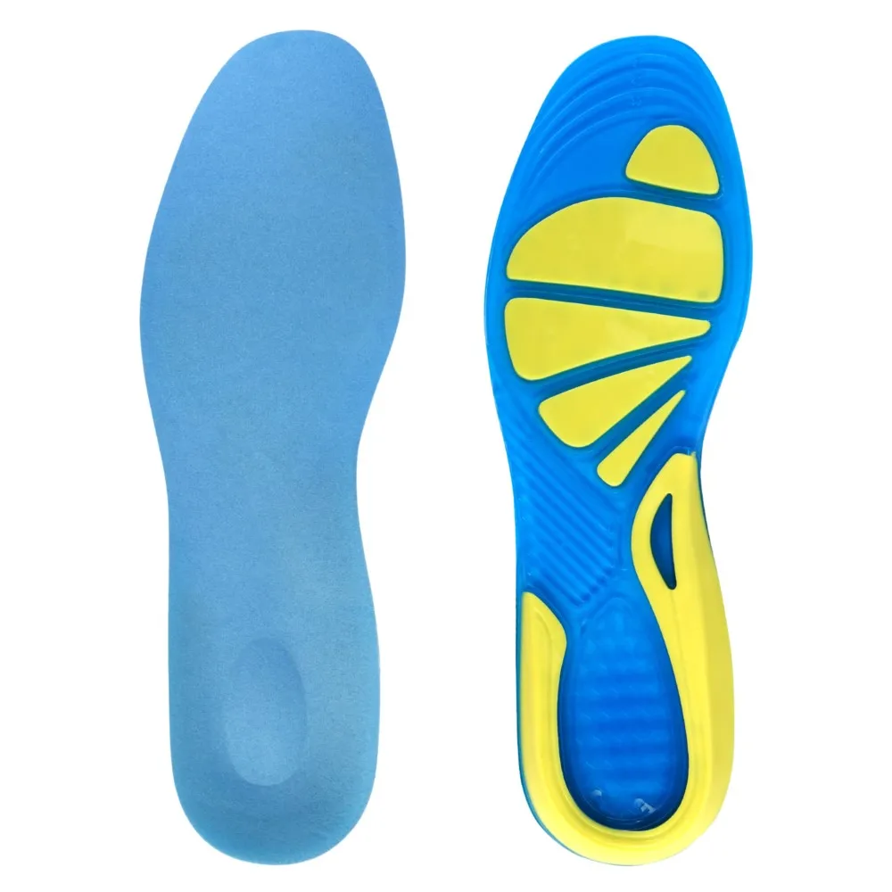 Tpe Running Sports Insoles For Shoes Men Women Arch Support Anti Slip Breathable Sweat Shock-absorbing Insoles