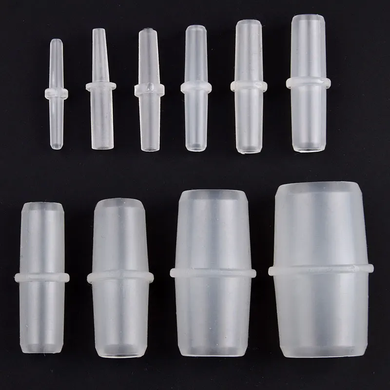 5~50Pcs  3~20mm Flat Mouth Direct Connector Plastic Equal Diameter Pagoda Straight Joint Aquarium Tank Air Pump Tracheal Adapter