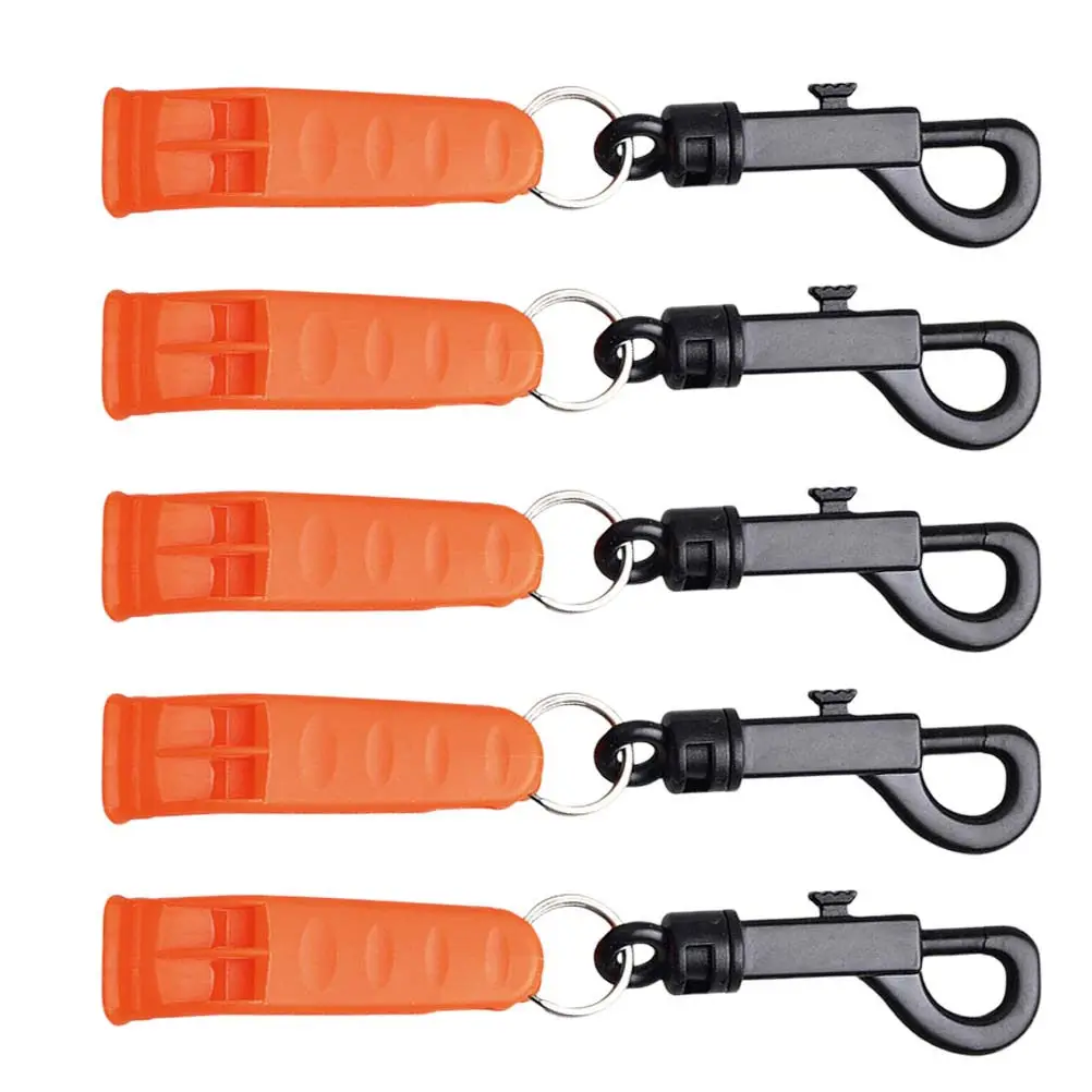 10Pcs Outdoor Emergency Survival Whistles Plastic Camping Hiking Safety Loud Signal Accessories Emergency Whistle