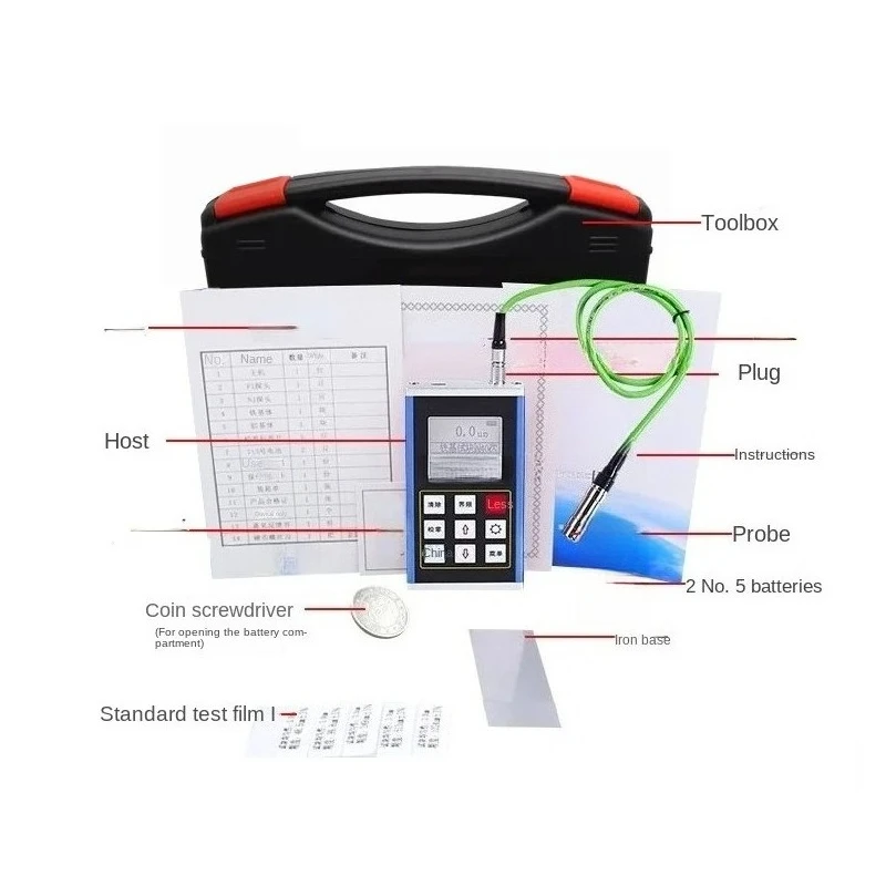 230 coating thickness gauge high-precision electroplated zinc plated chromium plated spray coating aluminum