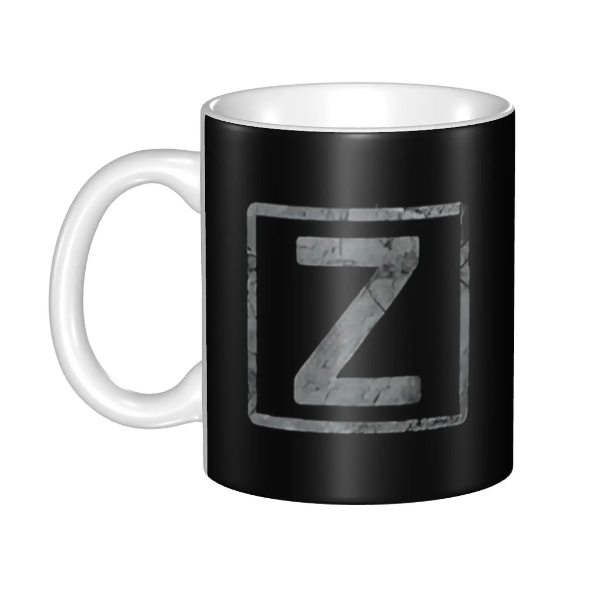 

Russian Z Logo Gift Mugs for Woman Man Cute Letter Z Tea Cup Birthday Present for Office