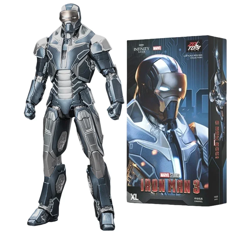

Новинка в наличии, оригинальная фигурка ZD Iron Man Tony Stark MK40, Коллекционная модель, игрушки, украшение для рабочего стола, гаражный комплект, подарок на день рождения