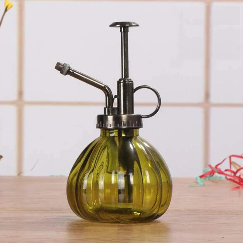 1 Kính Tưới Cây Có Thể Nồi Vintage Vật Có Thương Đồng Áp Retro Bí Ngô Chai Xịt Đồng Giả Cổ Vòi Phun