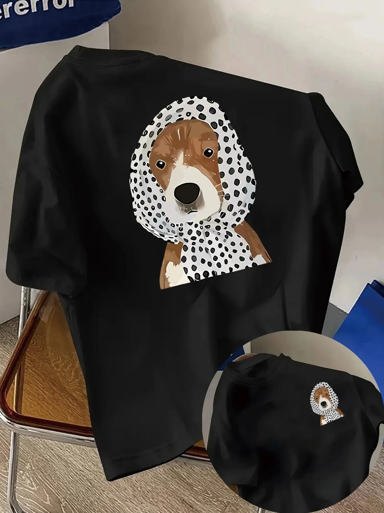 Funny Dalmatian Pattern Print Top Women Kawaii Breathable Streetwear Casual O-Neck Short Sleeve Summer Women Cost-effective Tee