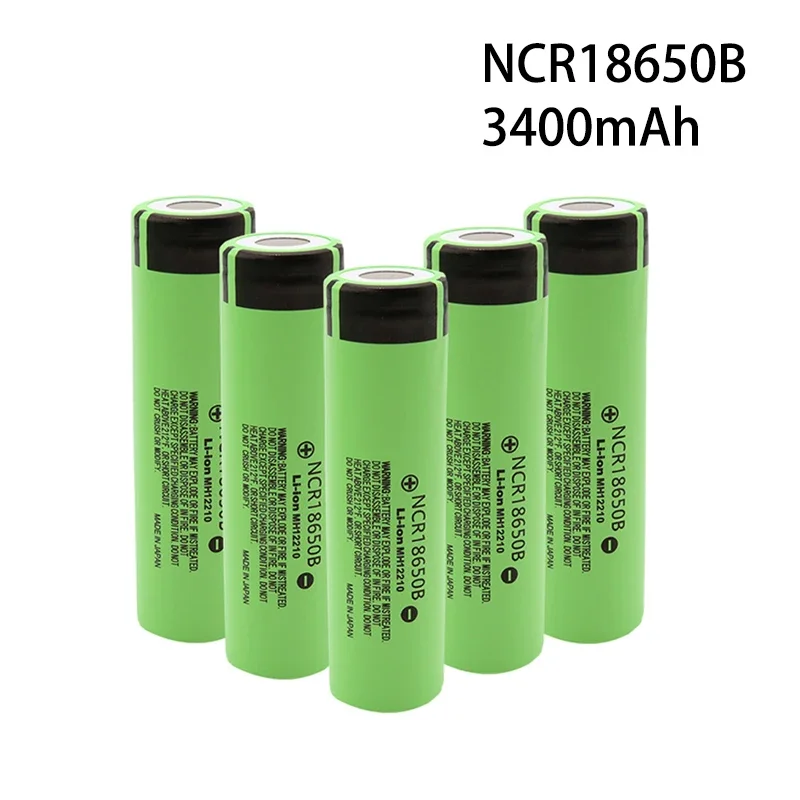 

3400 мАч, 3,7 В, 18650, литиевая аккумуляторная батарея NCR18650B для дверного звонка камеры, фонарика, налобного фонаря, электронных устройств