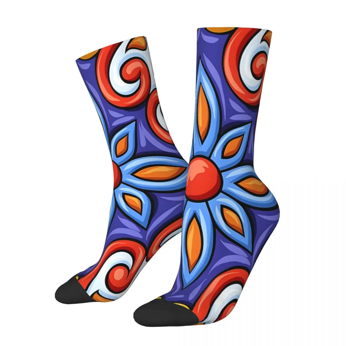 

1 Pair Funny Crazy compression Art Sock for Men Hip Hop Vintage Happy Quality Pattern Printed Crew Sock Novelty Gift