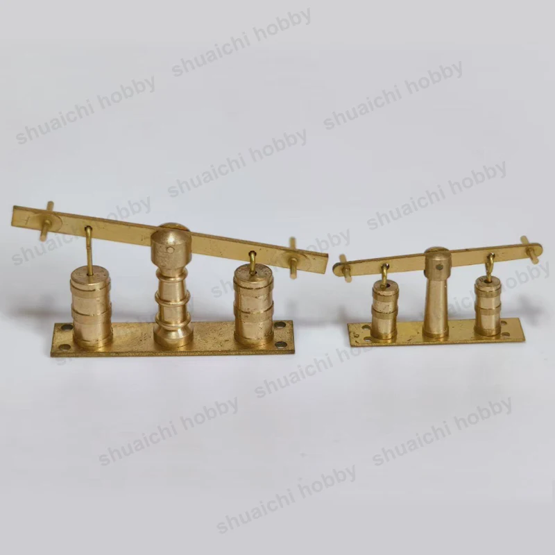 1PCS Brass Double Cylinder Hand Pump Model 6x26mm 8x36mm Steam Engine DIY Accessories for Simulated Vessel Interior Detailing