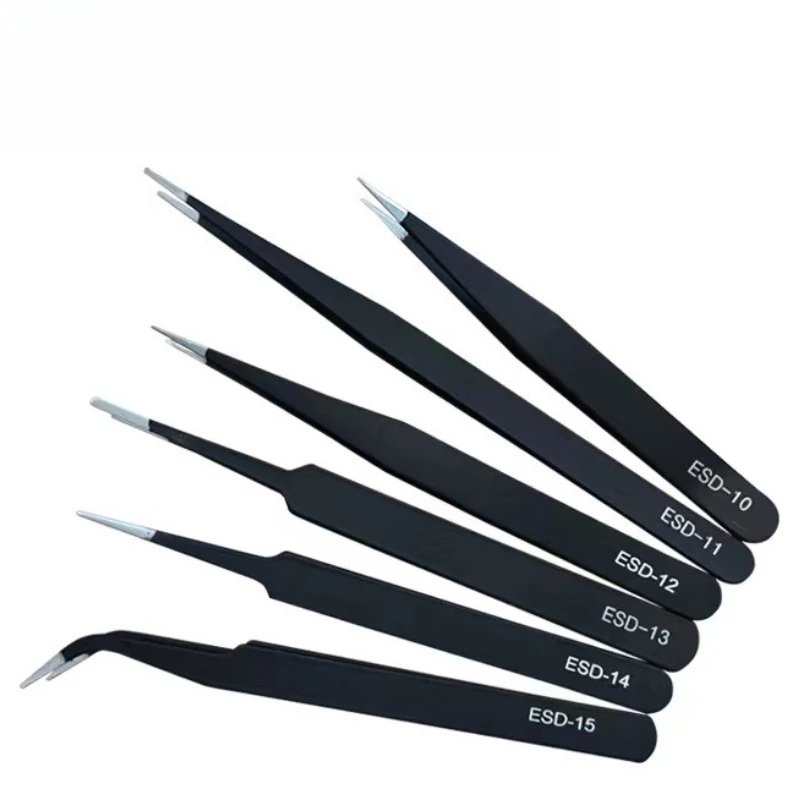 

Прецизионные пинцеты из нержавеющей стали с прямыми и изогнутыми кончиками для моделей Gundam, наклеек, хобби, моделирования, рукоделия и DIY-проектов