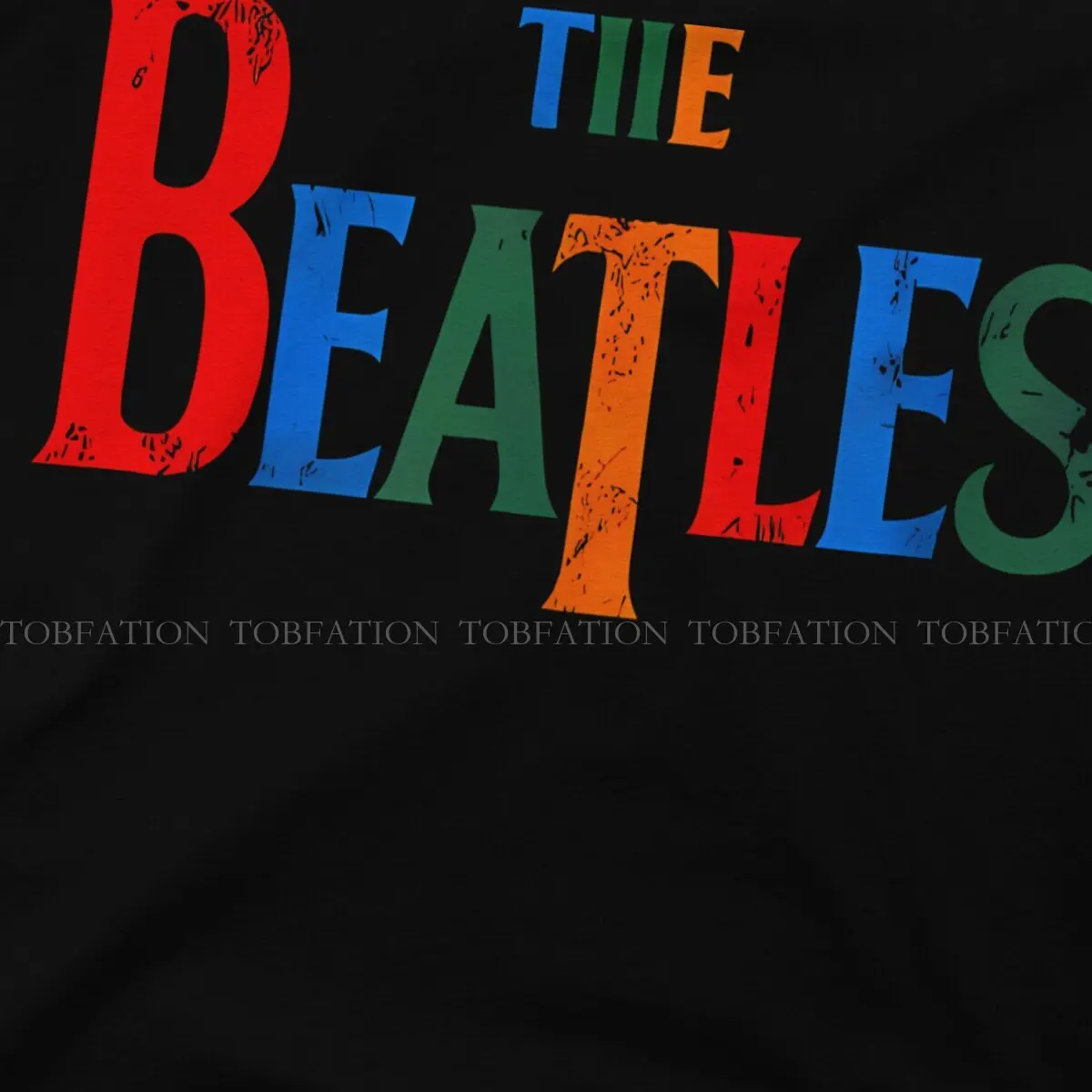 Colorful Name Hipster TShirts The Beatle Male Harajuku Fabric Tops T Shirt Round Neck