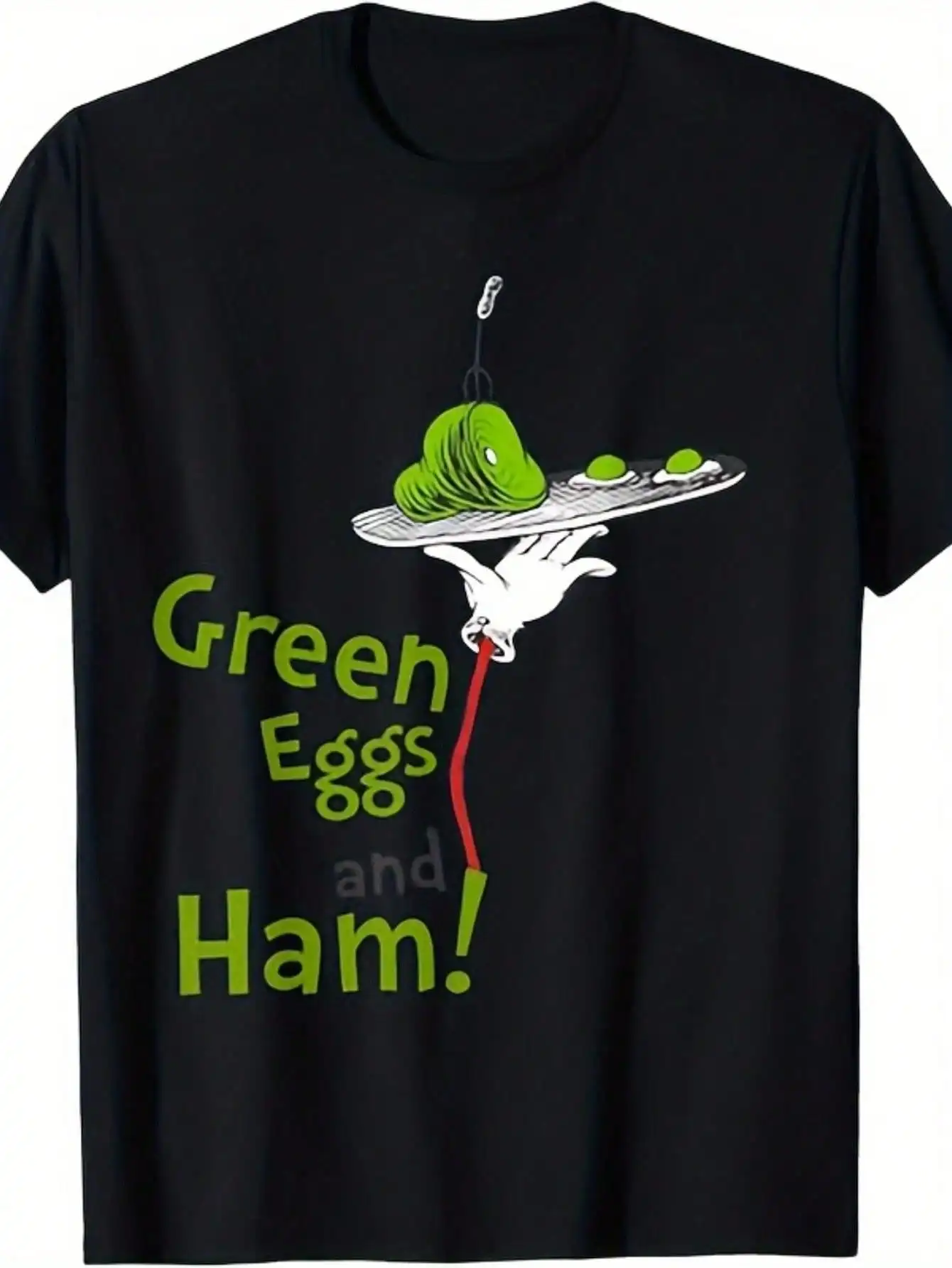 Short Sleeve Tee - LA Slogan Print | Men's | 100% Cotton | Black | Washable | Casual Wear