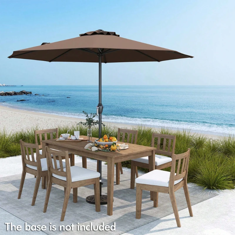 Outdoor Patio Table Umbrella 8 Heavy Duty Ribs Sun Proof for Garden
