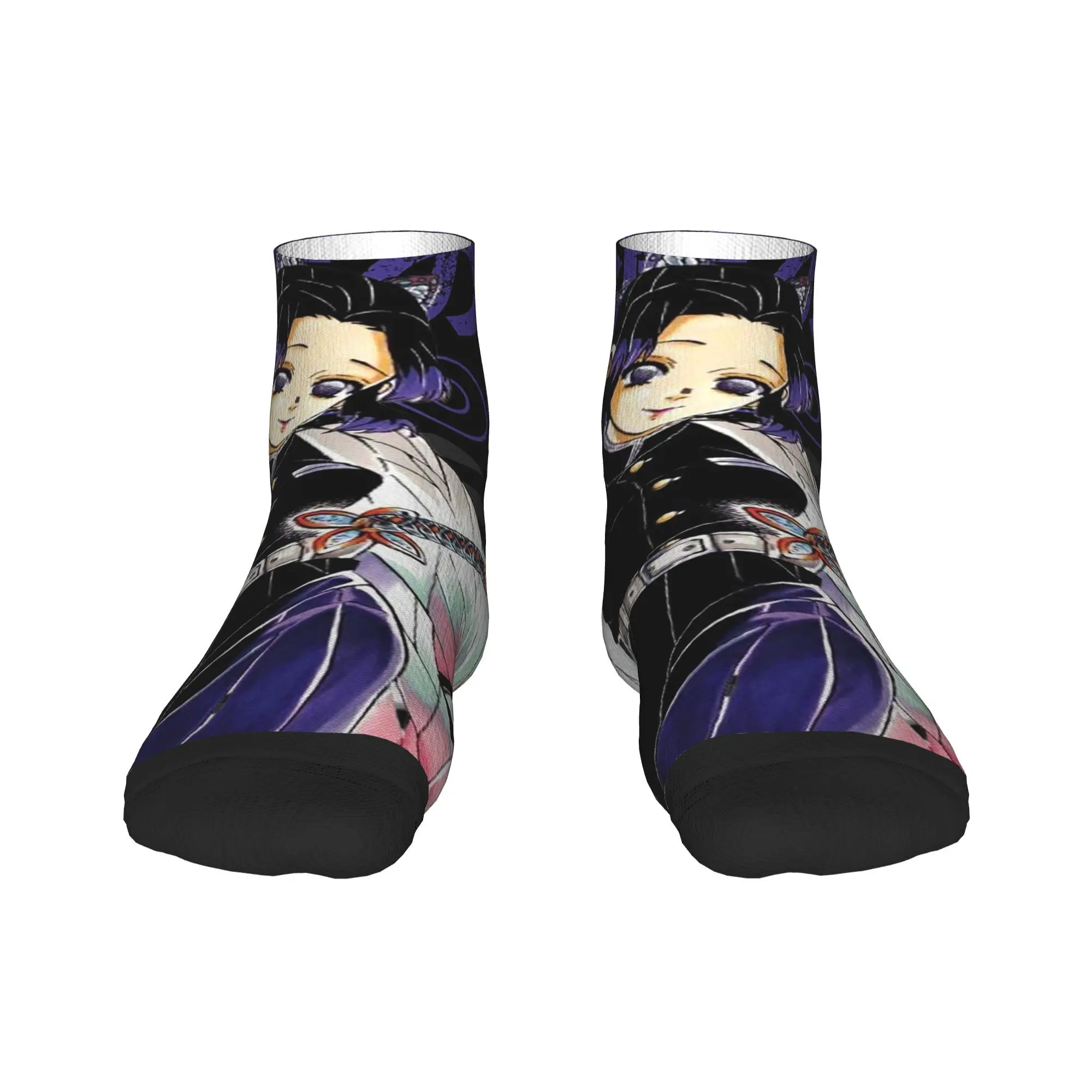 

Носки Shinobu Kocho Demon Slayer, впитывающие пот чулки в стиле Харадзюку, всесезонные носки, аксессуары для мужчин и женщин, рождественские