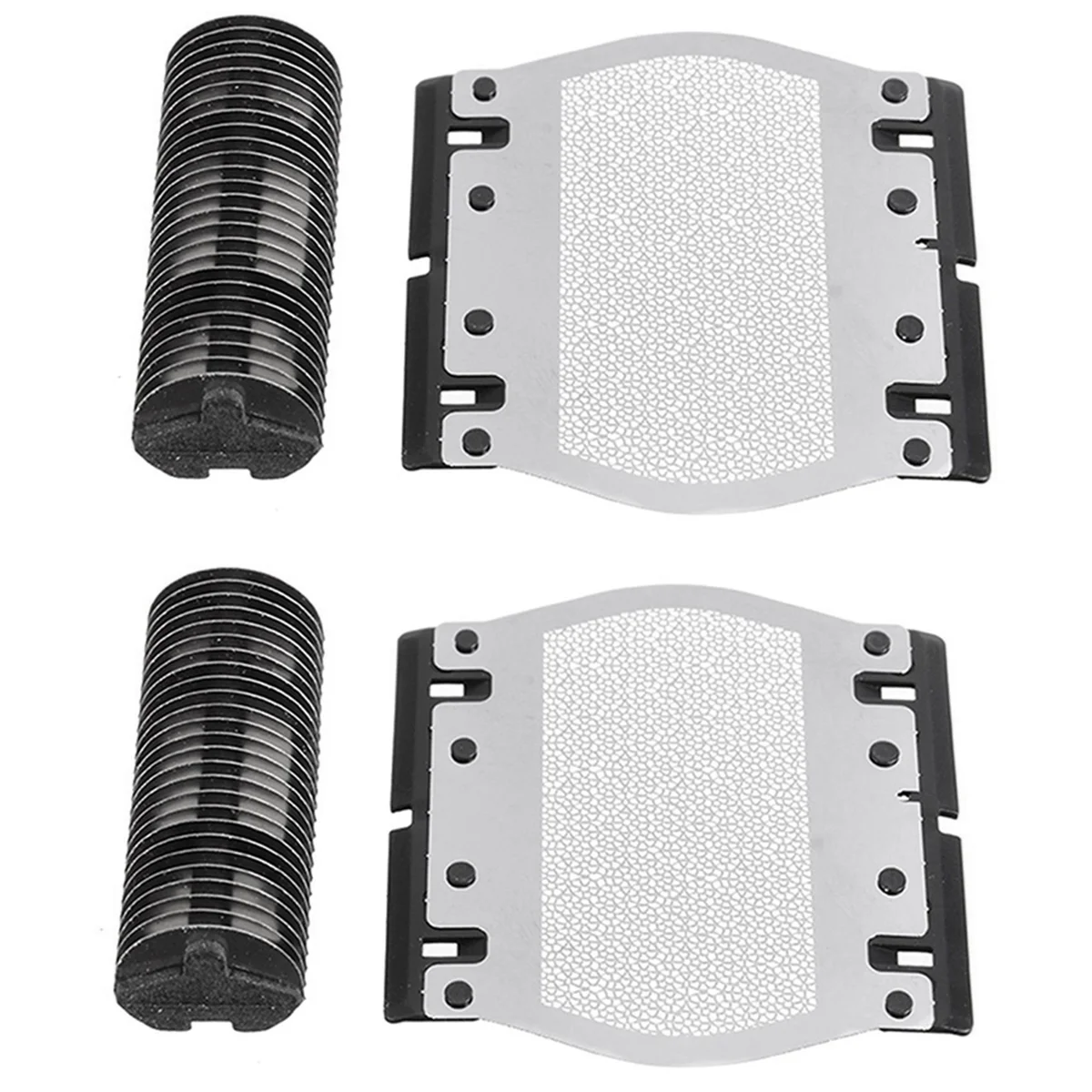 2X untuk Braun pencukur elektrik kepala opentum 11B Seri 1 110 120 130 140 150 150S-1 130S-1 5684 jaring pisau + kepala pencukur