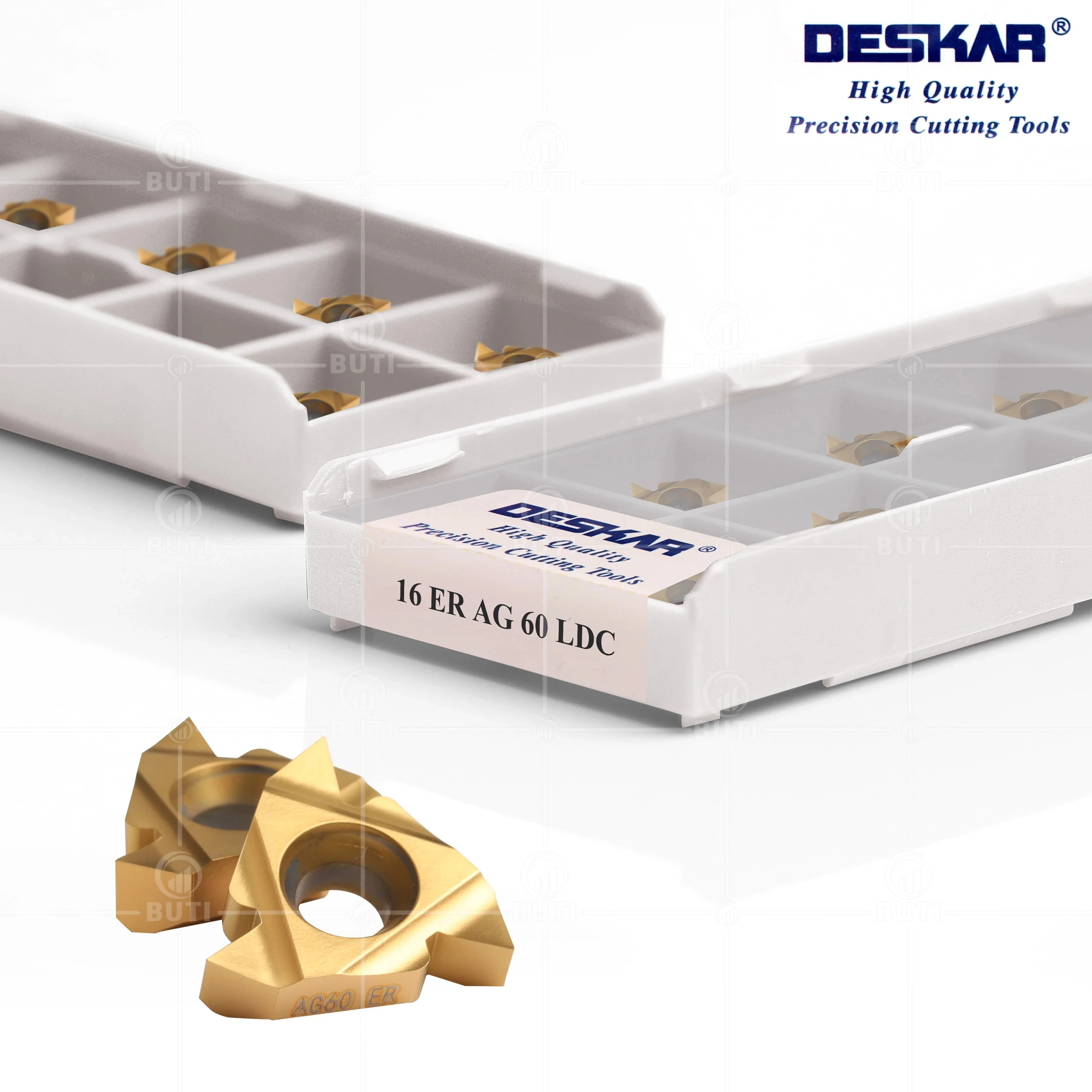 DESKAR 100% Original 16ER 16IR A55 A60 G55 G60 AG55 AG60 LDC Threading Tool Lathe Cutter Cutting Carbide Inserts For Steel Parts