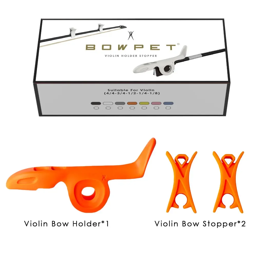 Violin/Viola Bow Wrap Tip Holder Stopper Set belajar biola silikon alat untuk memastikan busur yang tepat distribusi berbagai warna