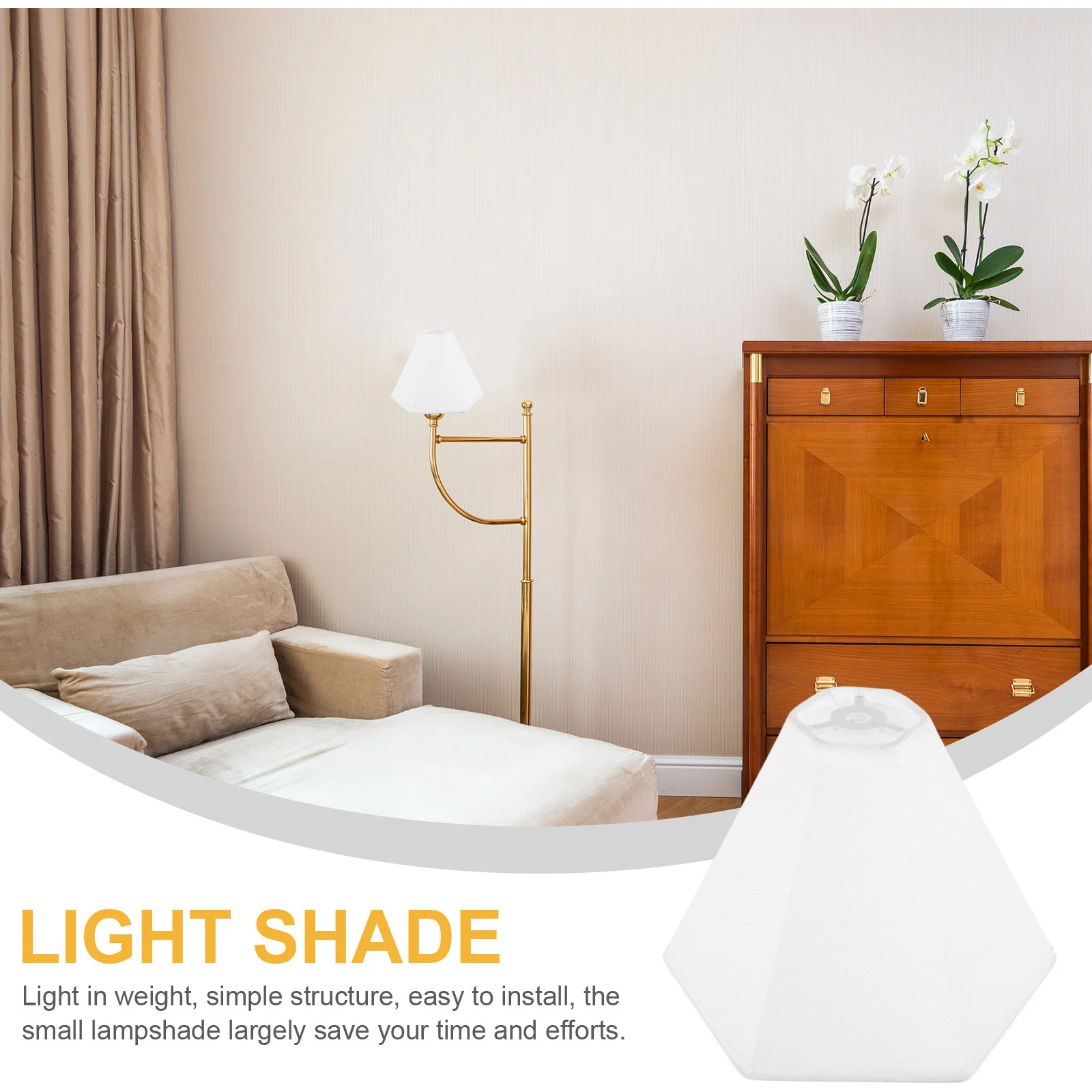 Hexagonal Fabric Lampshade Table Lamp Shade Replacement For Floor Light Chandelier Decorative Cover Minimalist Indoor Home