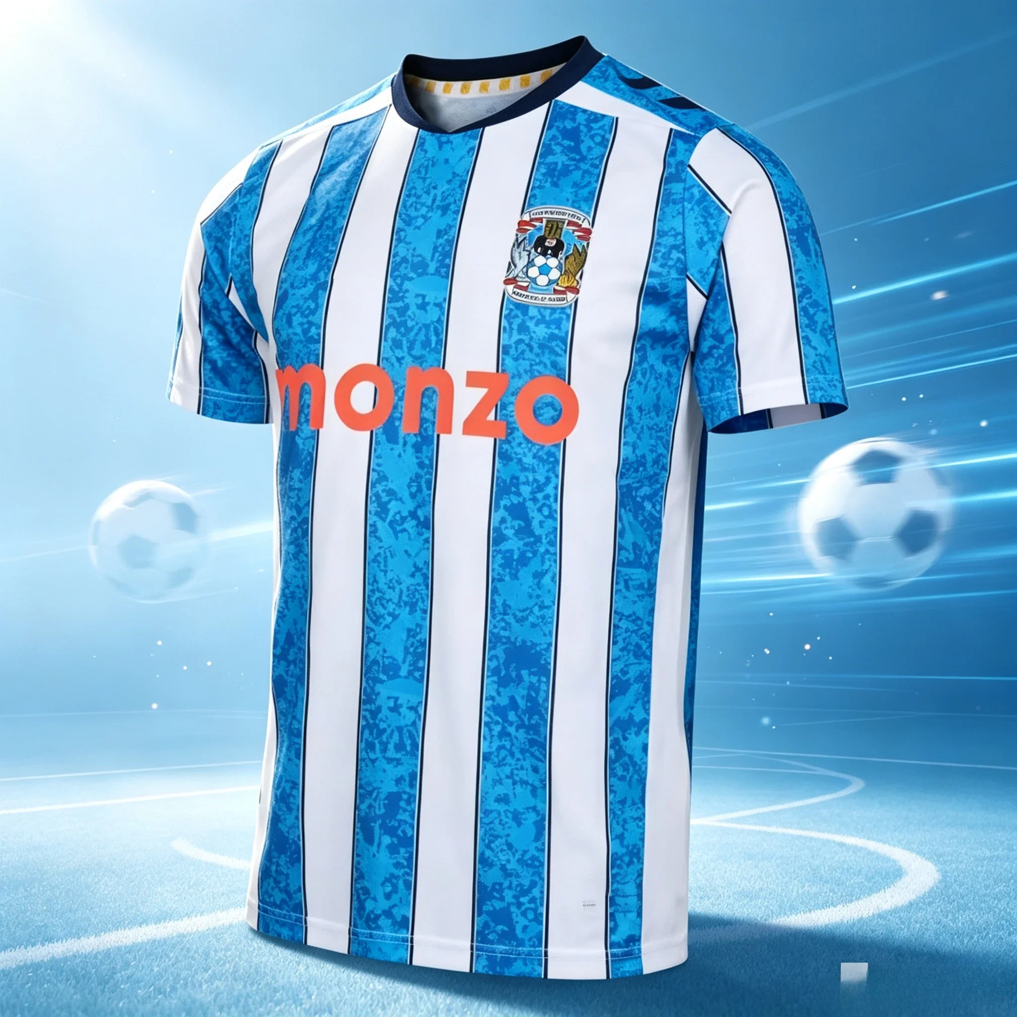 2026‑27 New Coventry City Home Football Jersey 3D Print Men Fan T‑Shirt Y2K Oversized Casual Quick Dry Short Sleeve Family