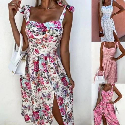 Novedad de verano, falda con estampado Floral que se pega a la cintura, Dr Holiday, informal, Sexy, Floral ter Dr, Faion ort Svel para mujer