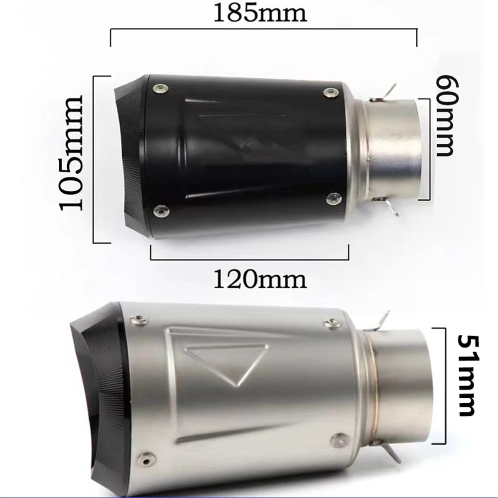 

Durable High Performance Universal 51mm 60mm escape muffler motorcycle exhaust Wholesale Price