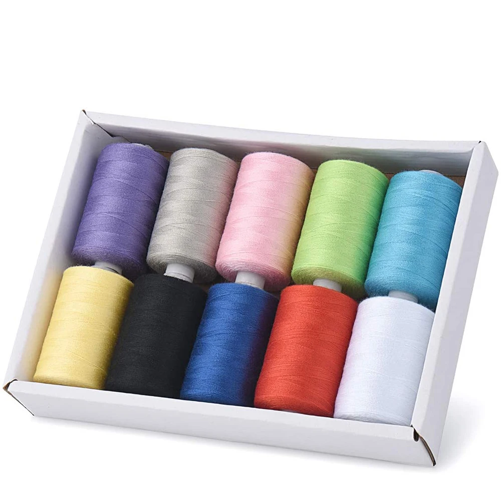 10pcs Household Sewing Thread Colorful Repair Tool Polyester Thread Manual Embroidery Machine DIY Sewing Accessories