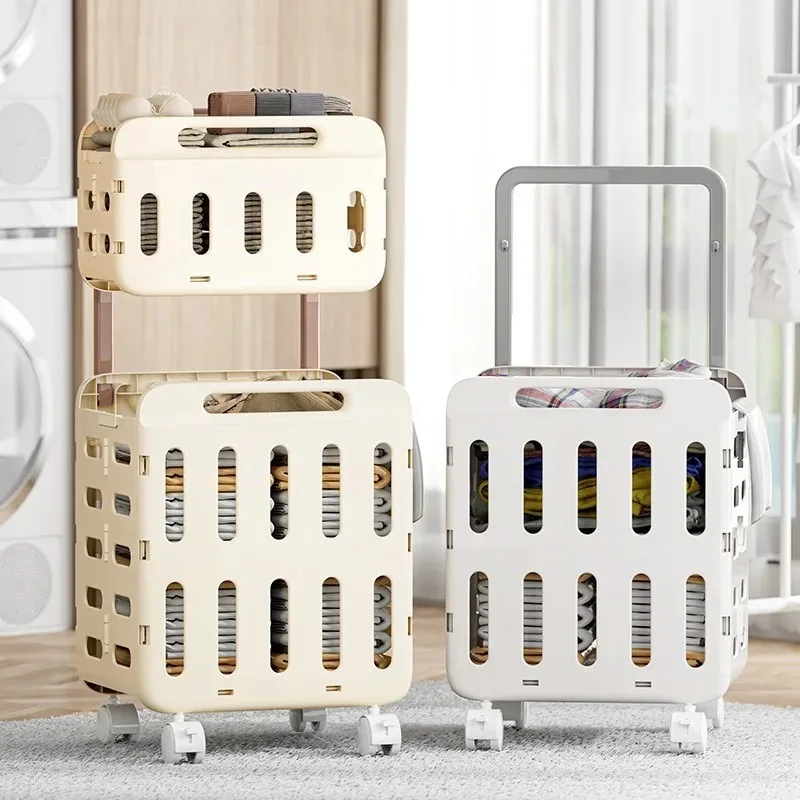 

Tie rod type folding laundry basket household bathroom laundry basket storage box student dormitory bathroom clothing storage