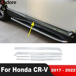 For Honda CRV CR-V 2017 2018 2019 2020 2021 2022 Chrome Car Side Door Body Trim Door Panel Line Molding Strip Accessories