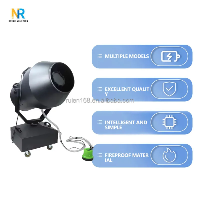 Ruien 3000w Moving Head Spray Foam Machine Cannon Large Foam Machine for Pool Parties