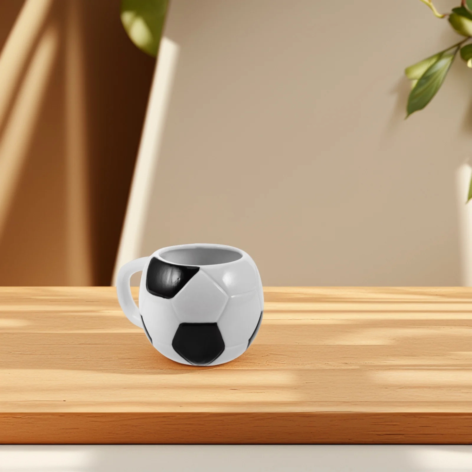 

Ceramic Coffee Cup Small Capacity for Home Use Big Mug Sports Themed Party Drinkware Soccer Design Microwave Safe Dishwasher