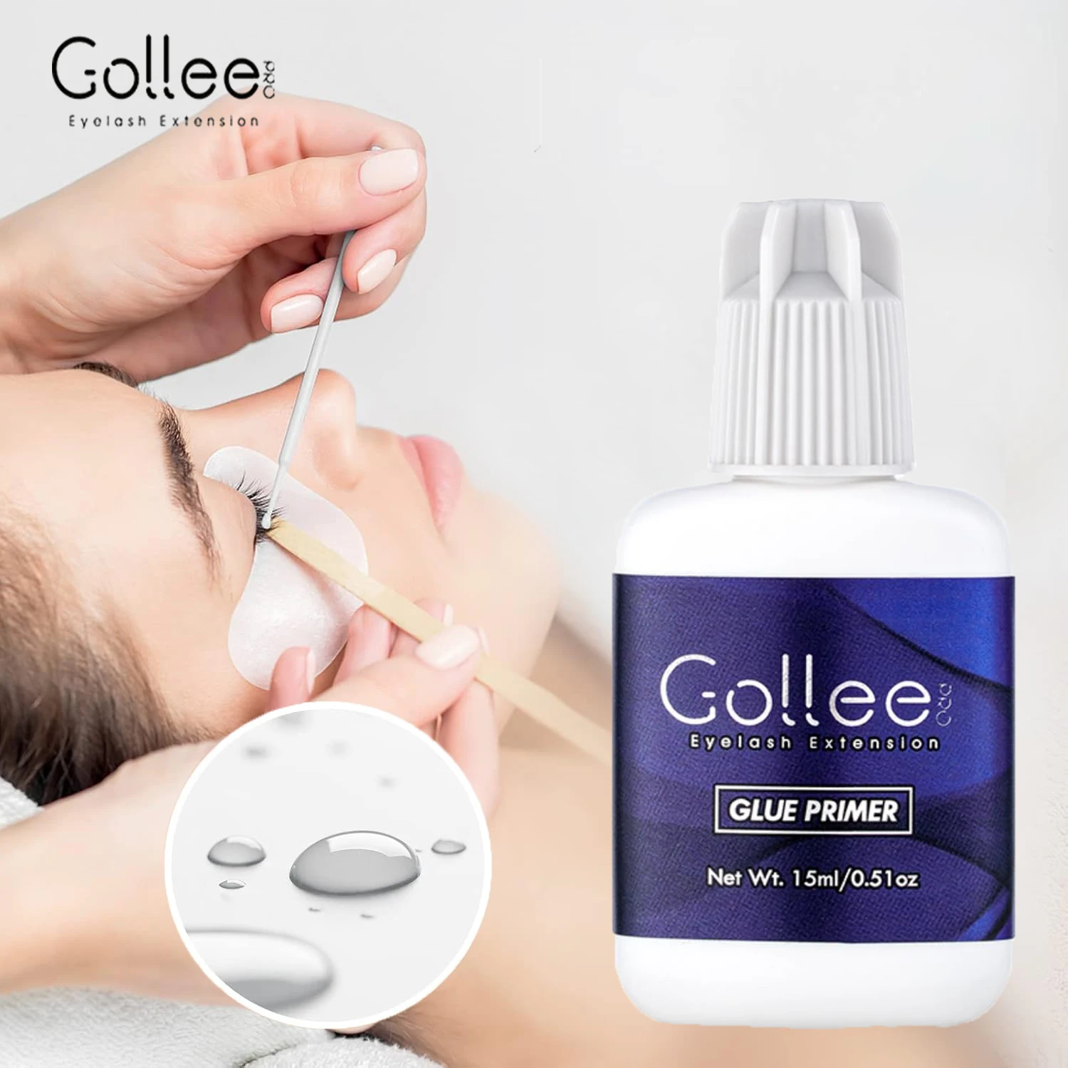 

Праймер Gollee для предварительной обработки ресниц, очищающее средство, удлинение продолжительности, увеличение клея, средство для ухода за накладными ресницами
