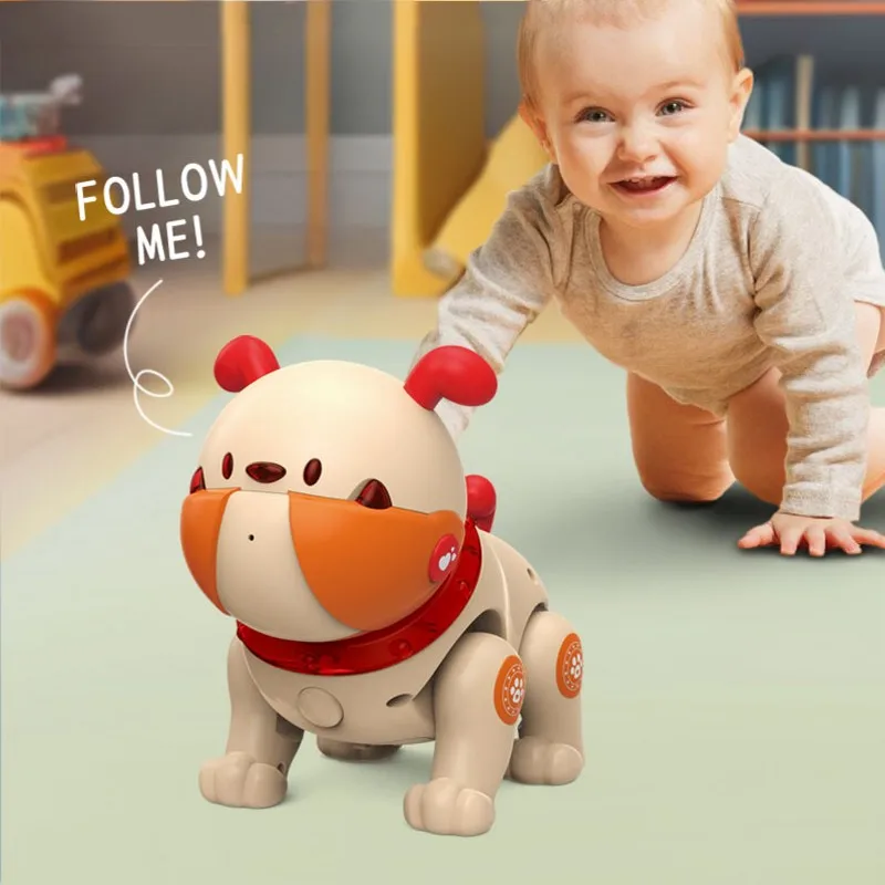 RC Robot Stunt Walking Dancing Electric Pet Dog Intelligent Voice Dog Touch Interactive Remote Control Robot Dog Children\'s Toys