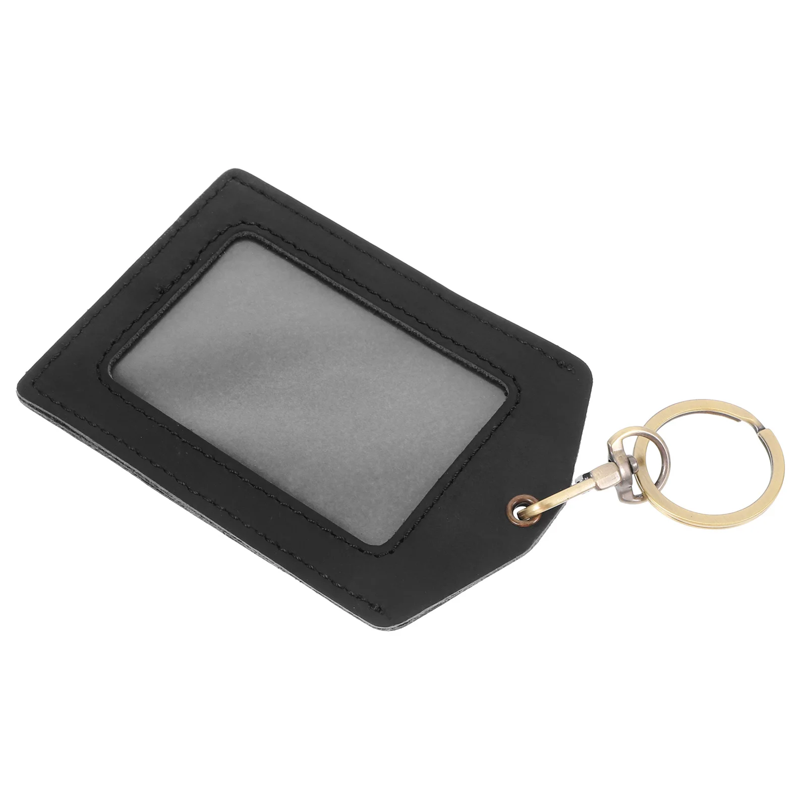 

Reusable Work Badge Holder Pass Card Protector Cover Id Holder Keyring Card Organizer for Office School Travel