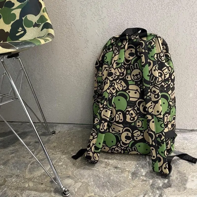 Imagem -02 - Mochila de Camuflagem para Homens e Mulheres Monkey Zoo Verde Casual Designer Brand Hot Sale