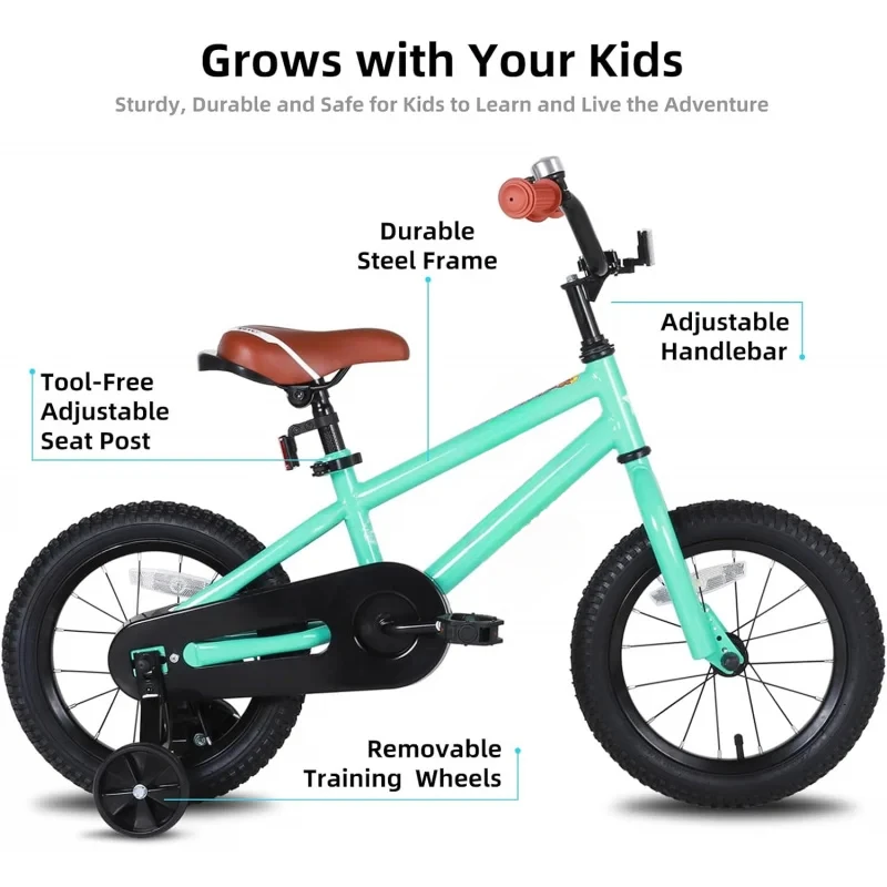 AQJOYSTAR Bike Ages 2-12 Years Old ,12-20 Inch BMX Style Kid's Bikes with Training Wheels,Children Bicycle for Kids and