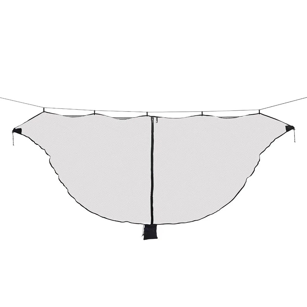 

Hammock Mosquito Net Lightweight Black Parachute Fabric Camping Net Easy Setup 360 Insect Protection Ventilation Comfort Outdoor