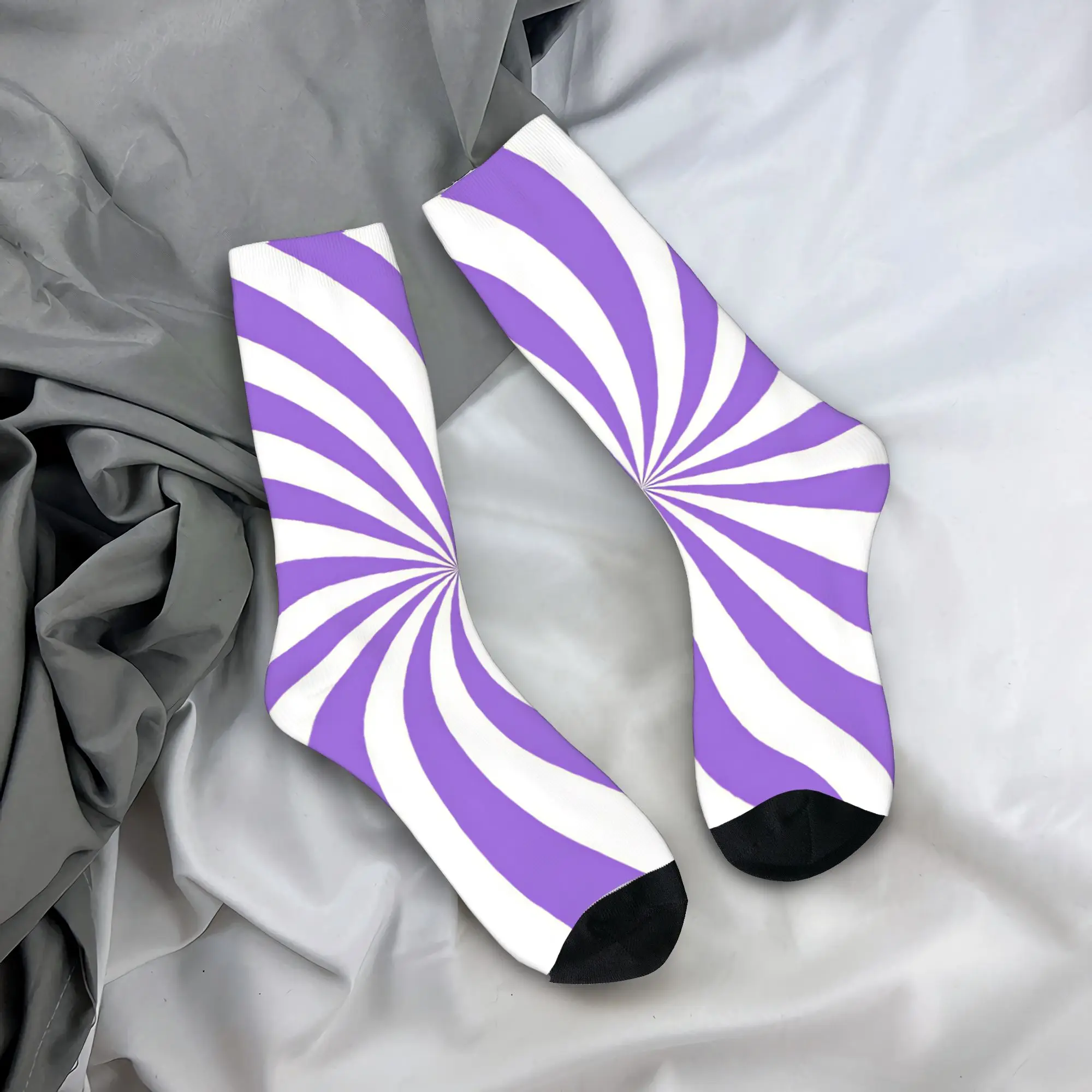 Abstract Swirl Disorder Stockings  Design Funny Socks Autumn Non-Slip Socks Men Skateboard Soft Socks