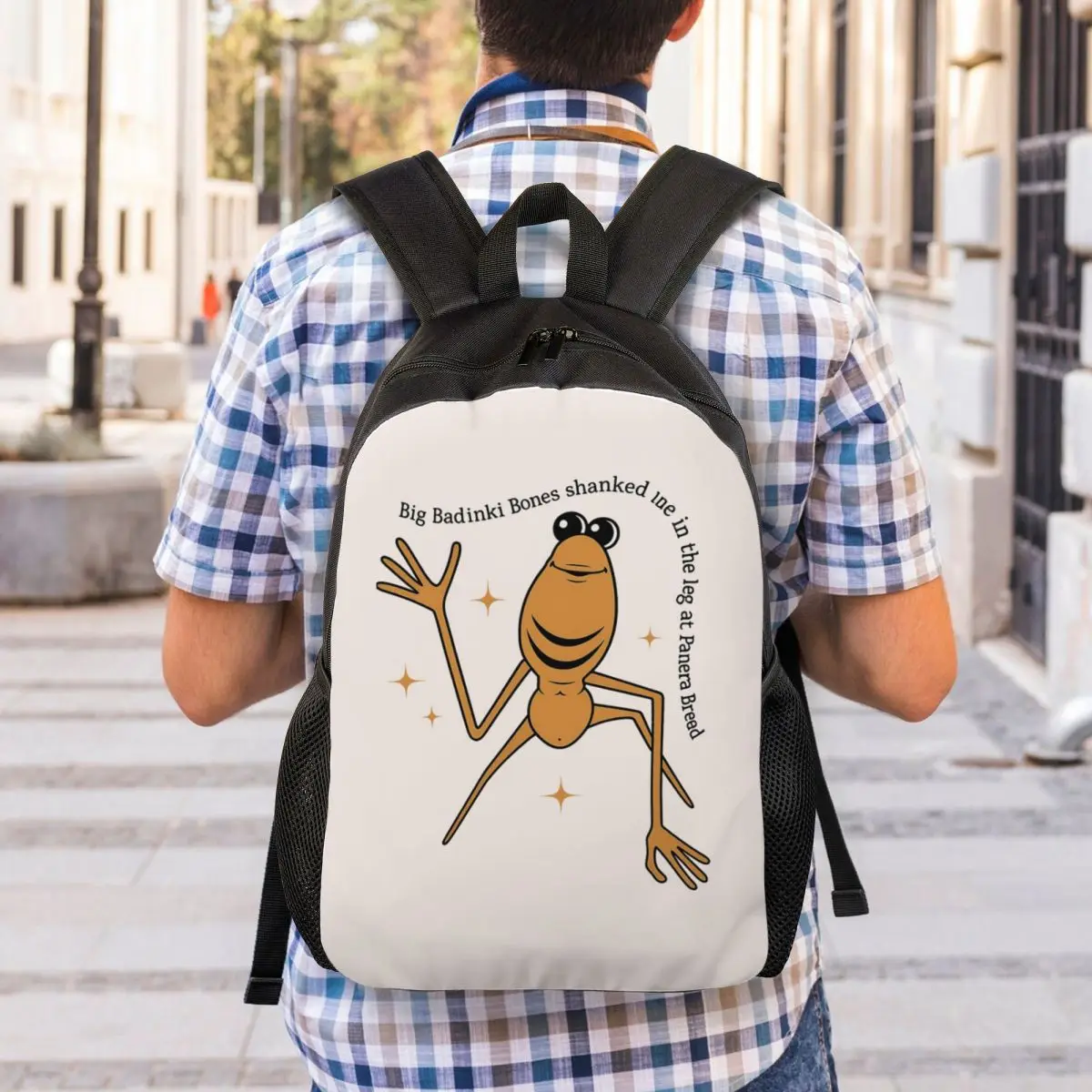 Marcus The Worm Robert Help Meme Brain Rot Backpack Student Boys Girls BookBag School Bag Computer Shoulder Bags